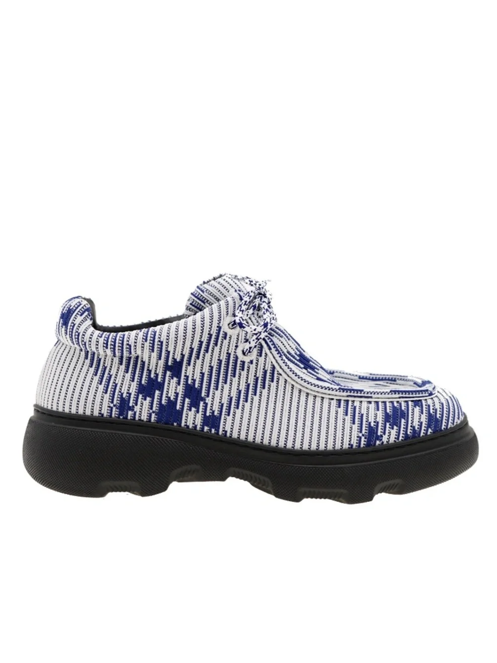 Burberry Men Lace-Up Creeper Shoes Salt Ip Check Size 11 US New